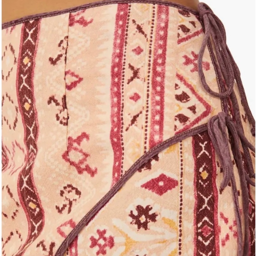 🌺Free People Cleo Geometric-Print Wrap Miniskirt🌸🌺 - Picture 11 of 16